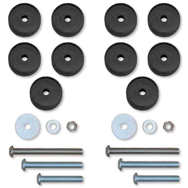 Rock Krawler — Rock Krawler 07-18 Jeep Wrangler JK/JKU / 97-06 Wrangler TJ Stackable Front & Rear Bump Stop Kit