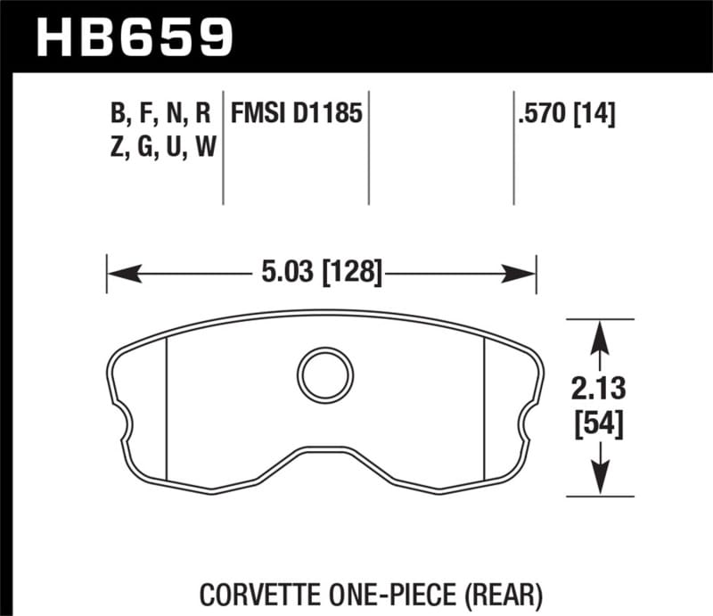 Hawk Performance — Hawk 2008 Chevrolet Corvette 7.0L 427 Limited Edition Z06 (Incl. Shims Pins) Rear ER-1 Brake Pads
Disc Brake Pad