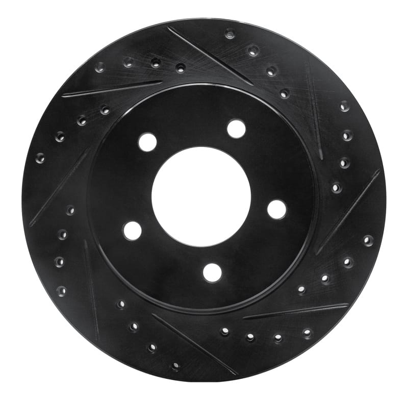 R1 Concepts — R1 87-90 Dodge Dakota 4WD Front Right Drilled & Slotted Black Brake Rotor
R1 Brake Rotor Drill