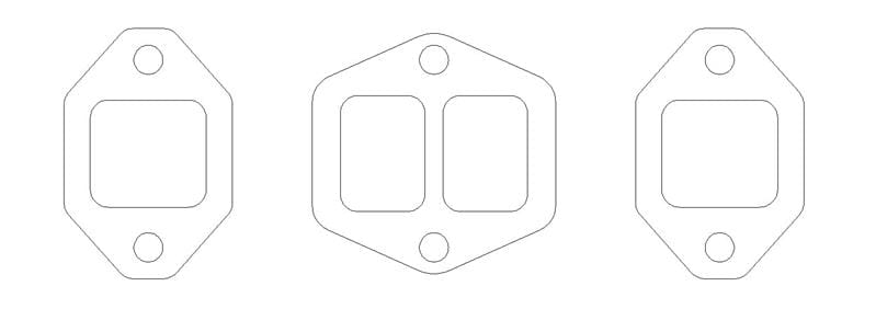 Cometic Gasket — Oldsmobile 371 Gen-1 Rocket V8 Exhaust Manifold Gasket Kit