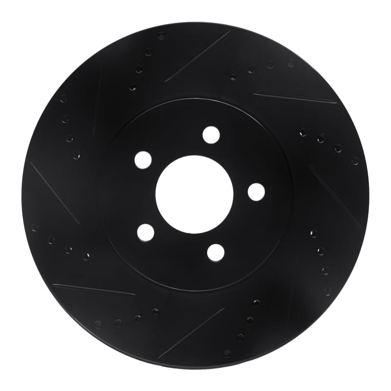 R1 Concepts — R1 94-04 Ford Mustang Front Left Drilled & Slotted Black Brake Rotor
R1 Brake Rotor Drill