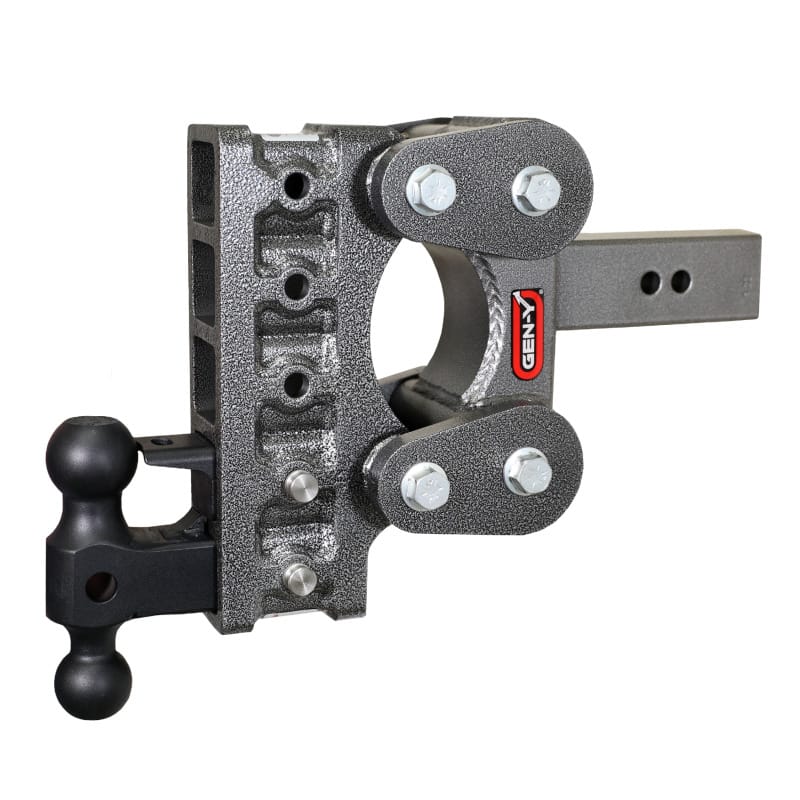 GEN-Y Hitch — Gen-Y The Boss Torsion-Flex 2.5in Shank 7.5in Drop 16K Hitch w/GH-051 Dual-Ball/GH-032 Pintle Lock
Drop Hitch