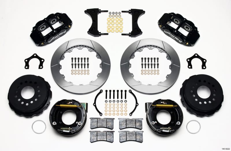 Wilwood — Wilwood Narrow Superlite 4R Rear P-Brk Kit 12.88in Mopar/Dana 2.36in Off w/Snap Ring Bearing
BRAKE KIT