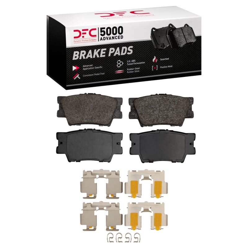 DFC — DFC 07-24 Toyota Camry Rear 5000 Advanced Ceramic Brake Pads and Hardware Kit
DFC Brake Pad Set