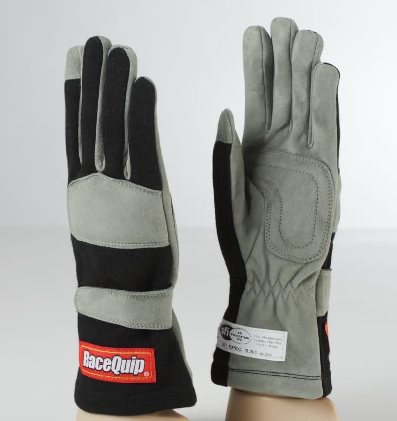 Racequip — RaceQuip Black 1-Layer SFI-1 Glove - Medium