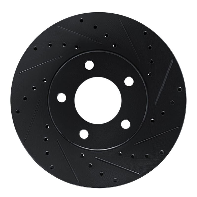 R1 Concepts — R1 87-90 Chrysler Town & Country Front Right Drilled & Slotted Black Brake Rotor
R1 Brake Rotor Drill