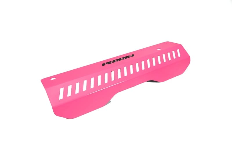 Perrin Performance — PERRIN 22-25 Subaru WRX Pulley Cover - Hyper Pink (SHORT - For Use w/PERRIN AOS)