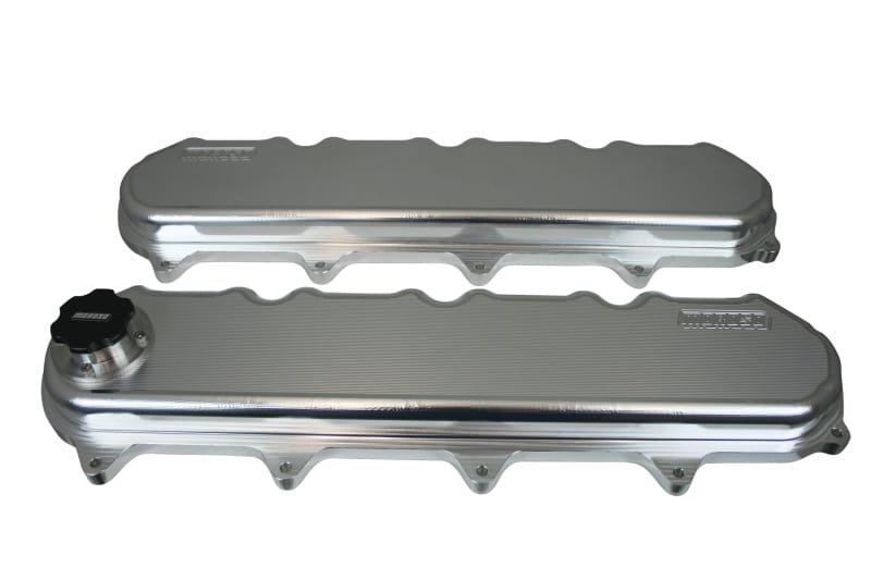 Moroso — Moroso GM LT1/LT4/L86 Valve Cover - w/Coil Mounts - Oil Fill on Each Cover - Billet Aluminum - Pair