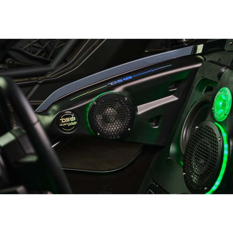 DS18 — DS18 2015+ Polaris Slingshot Arm Rest Enclosure Fits 2x 6.5in Speakers (Not Included)