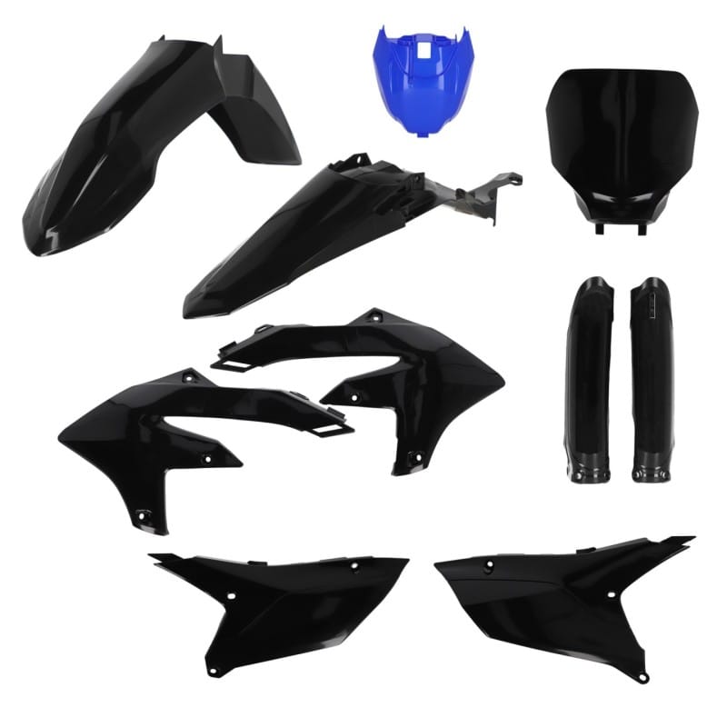 Acerbis — Acerbis 2024 Yamaha YZ250F/ 23-24 YZ450F/FX (w/Tank Cover) Full Plastic Kit - Monster Black/Blue
