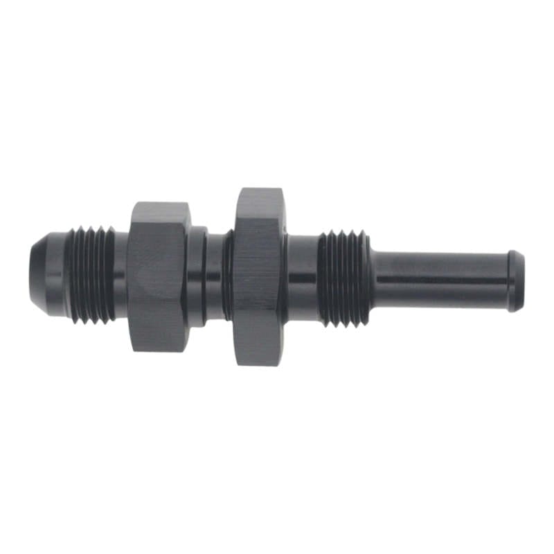 DeatschWerks — DeatschWerks 6AN Male Flare to Straight 5/16in Single Hose Barb - Anodized Matte Black
Lines & Fittings