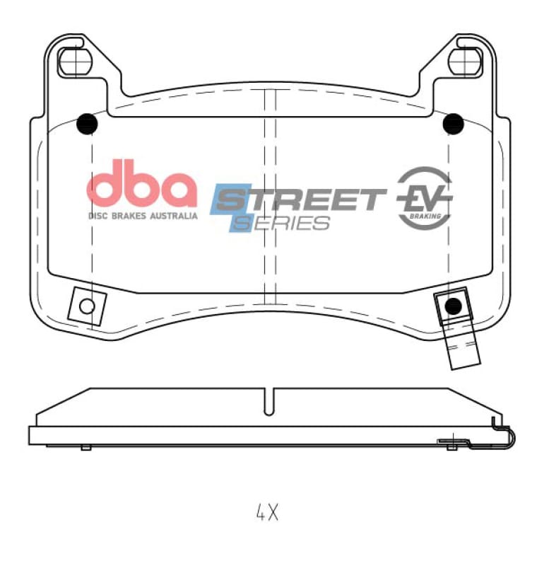 DBA — DBA 17-23 Tesla 3 (w/355mm Front Rotor) Front SSEV Street Series Brake Pads
Brake Pad