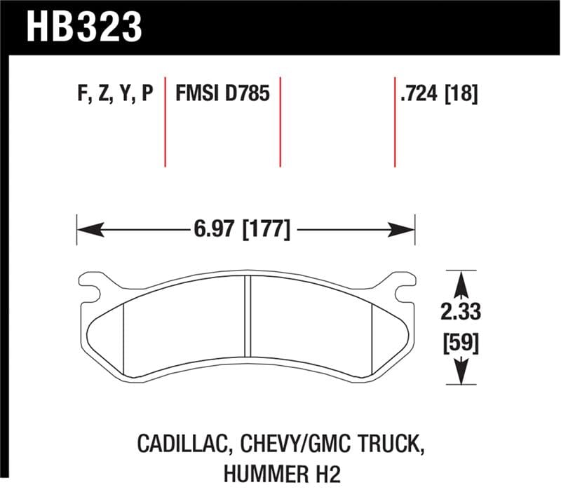 Hawk Performance — SuperDuty Disc Brake Pad
