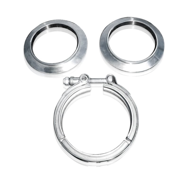Stainless Works — Stainless Works V Band SS Coupling Kit for 3 1/2in tubing
V-Band Clamp Kit