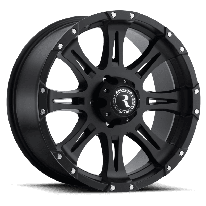 Raceline — Raceline 981 Raptor 17x9in / 6x139.7 BP / 0mm Offset / 106.1mm Bore - Satin Black Wheel