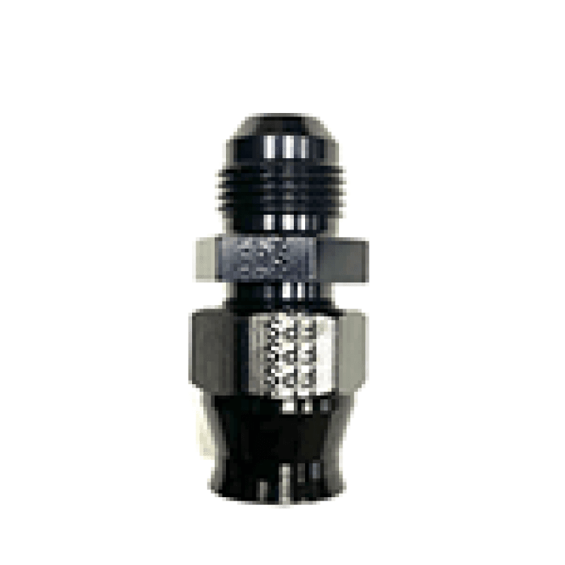 Fragola — Fragola -6AN Male x 1/4in Tube AN Adapter Fitting Black