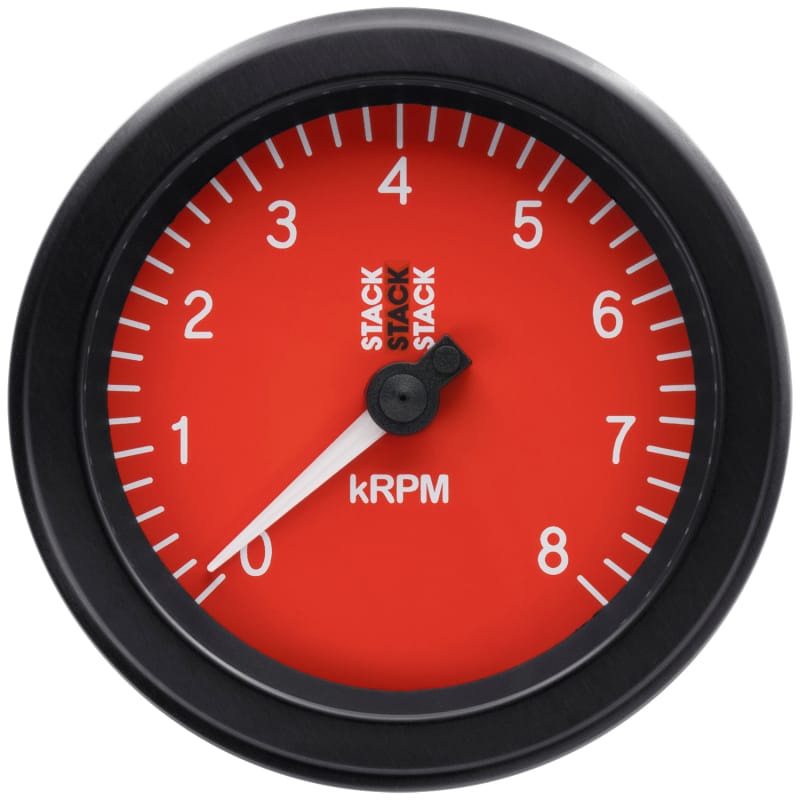 AutoMeter — Autometer Stack Sport 88mm 0-8K RPM Tachometer - Red
TACH SPORT RED 8KRPM