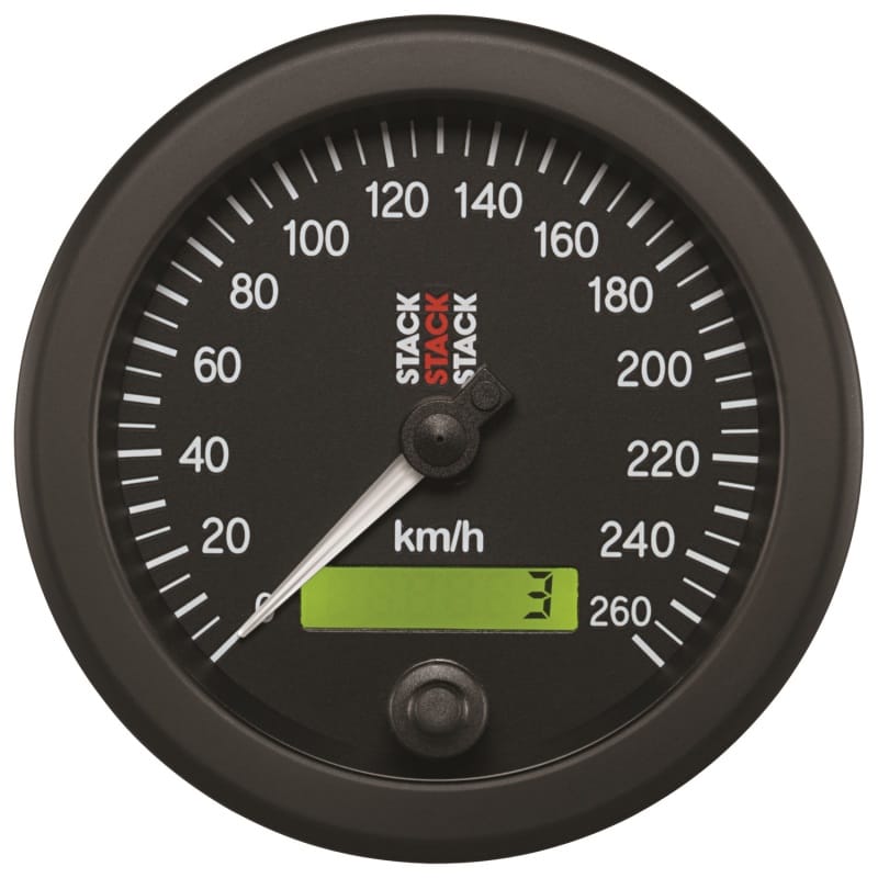 AutoMeter — Autometer Stack 88mm 0-260 KM/H Electronic Speedometer - Black
Spd Elec Blk 260km/h