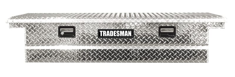 Tradesman — Tradesman Aluminum Economy Cross Bed Low-Profile Truck Tool Box (70in.) - Brite