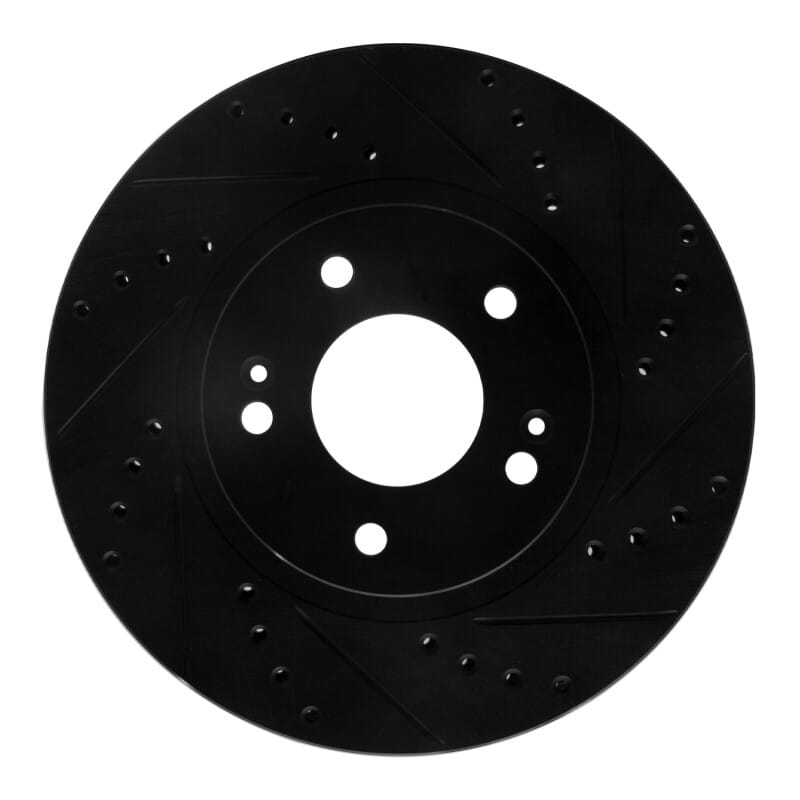 R1 Concepts — R1 01-06 Hyundai Santa Fe Front Right Drilled & Slotted Black Brake Rotor
R1 Brake Rotor Drill