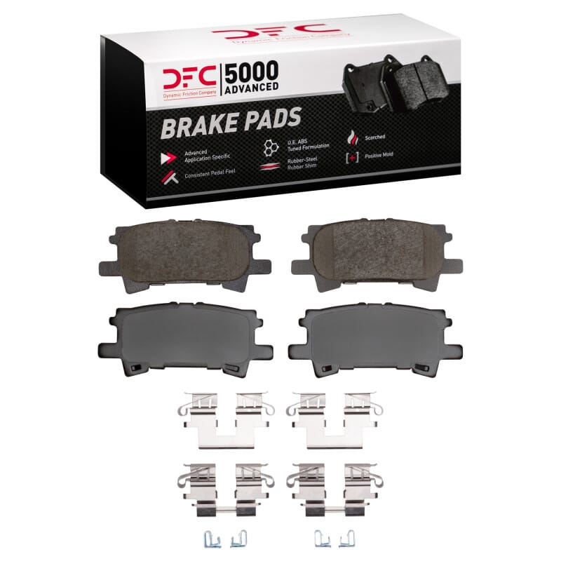 DFC — DFC 04-09 Lexus RX350 Rear 5000 Advanced Ceramic Brake Pads and Hardware Kit
DFC Brake Pad Set