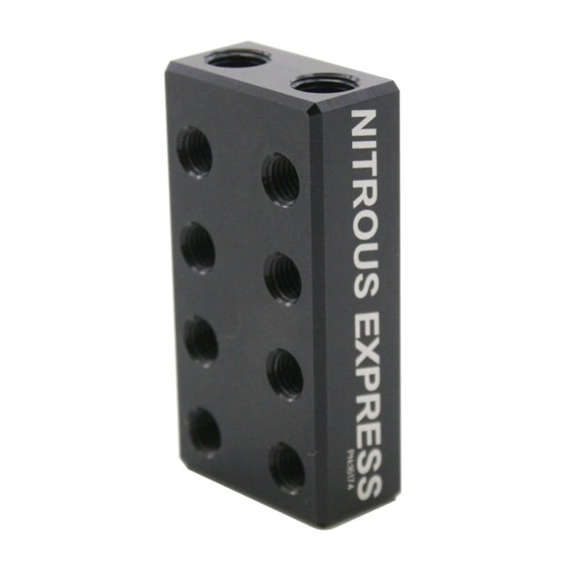 Nitrous Express — Nitrous Express 2 Inlet 16 Outlet Nitrous/Fuel Distribution Block
Distribution Block
AdptFitting