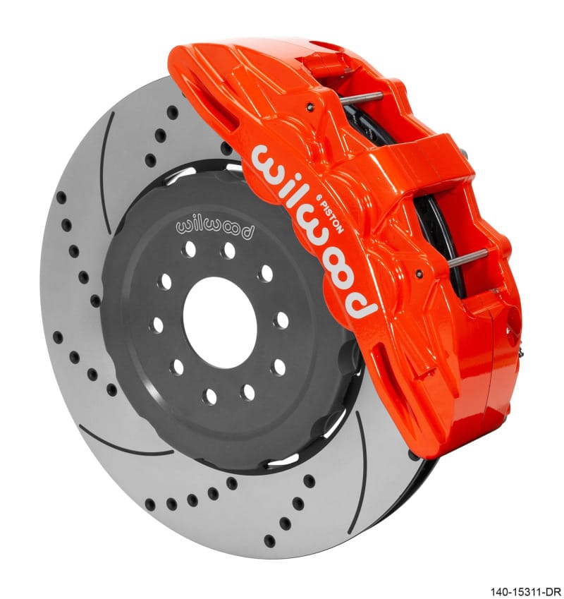 Wilwood — Wilwood SX6R Front Brake Kit 15in SRP Slotted/Drilled Red 05-13 Chevy Corvette
BRAKE KIT