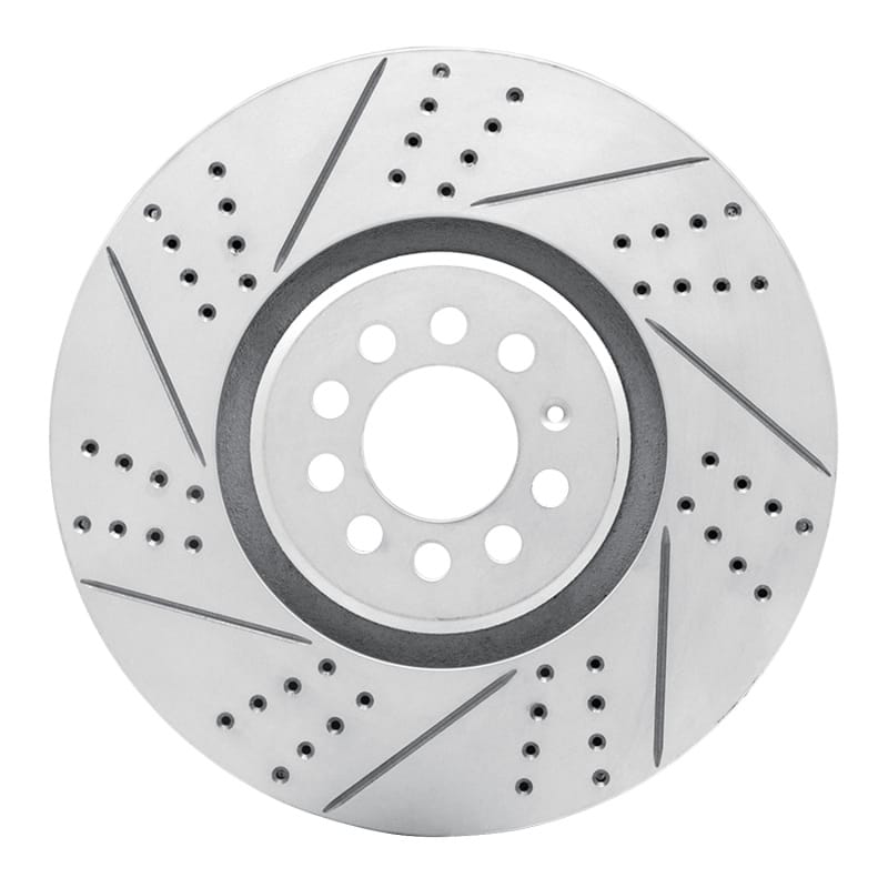 R1 Concepts — R1 04-06 Audi Tt Quattro Left Front Drilled & Slotted Geo-Carbon Rotor