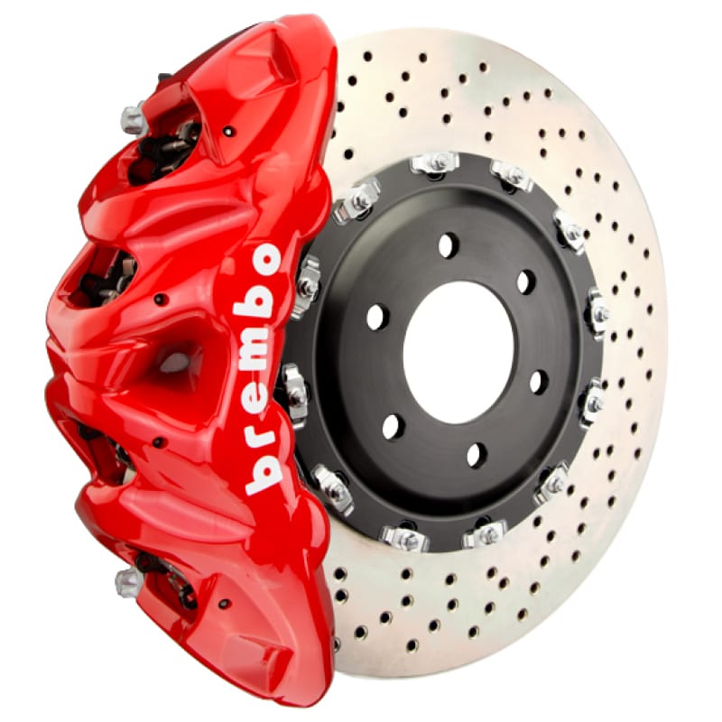 Brembo — Brembo 25+ BMW X3 M50 xDrive (G45) Front GT BBK 8 Piston Cast 412x38 2pc Rotor Drilled - Red