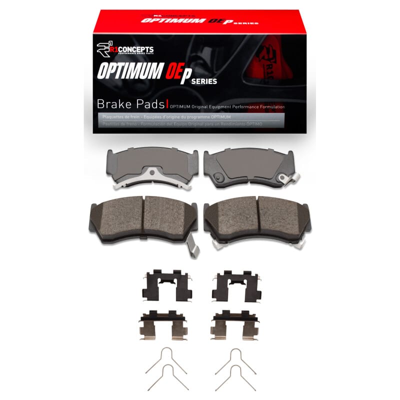 R1 Concepts — R1 95-00 Nissan Sentra Front Optimum OE Pads & Hardware Kit
R1 Optimum Oe Pads a
