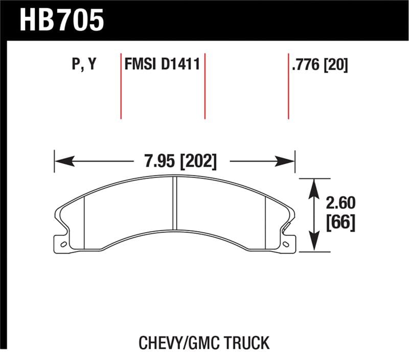 Hawk Performance — SuperDuty Disc Brake Pad
