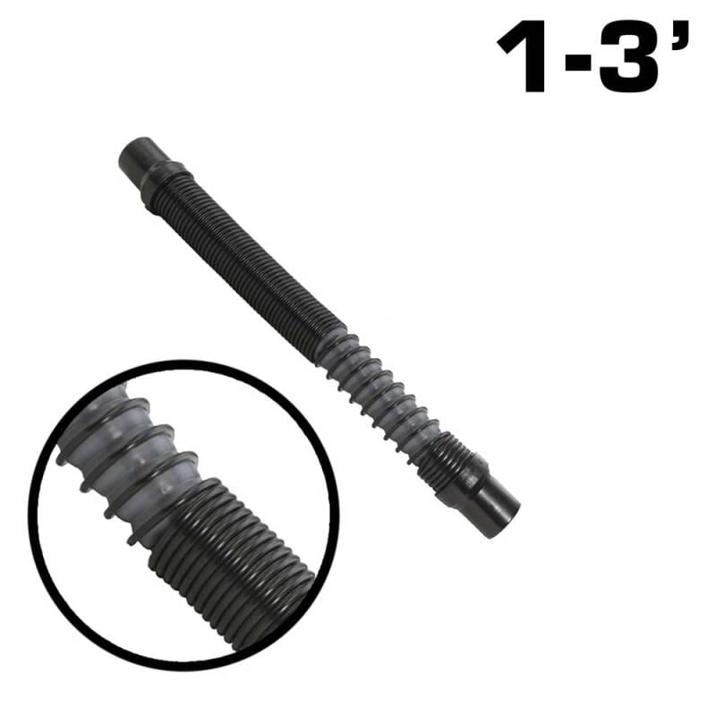 Rugged Radios — Rugged Radios 1 to 3 Ft MAC-X Expandable Ultra Flex Helmet Air Pumper System Hose by Rugged Radios