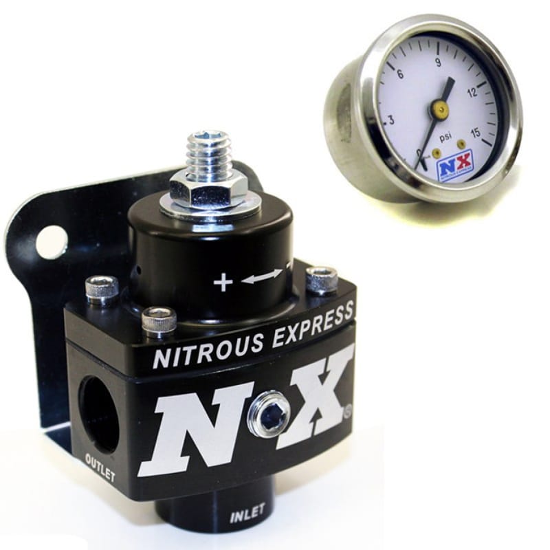Nitrous Express — Nitrous Express Fuel Pressure Regulator Non Bypass w/Fuel Pressure Gauge
FuelInjPresrRgultr
Regulator