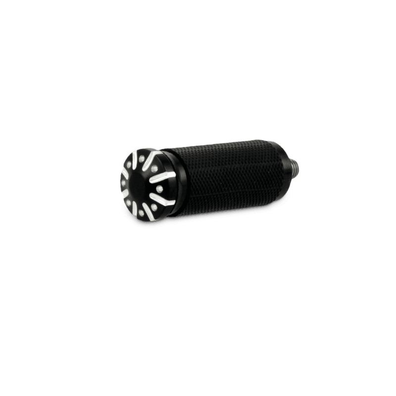 Burly Brand — Burly Brand Universal Hawk Toe Peg Billet - Black Machined