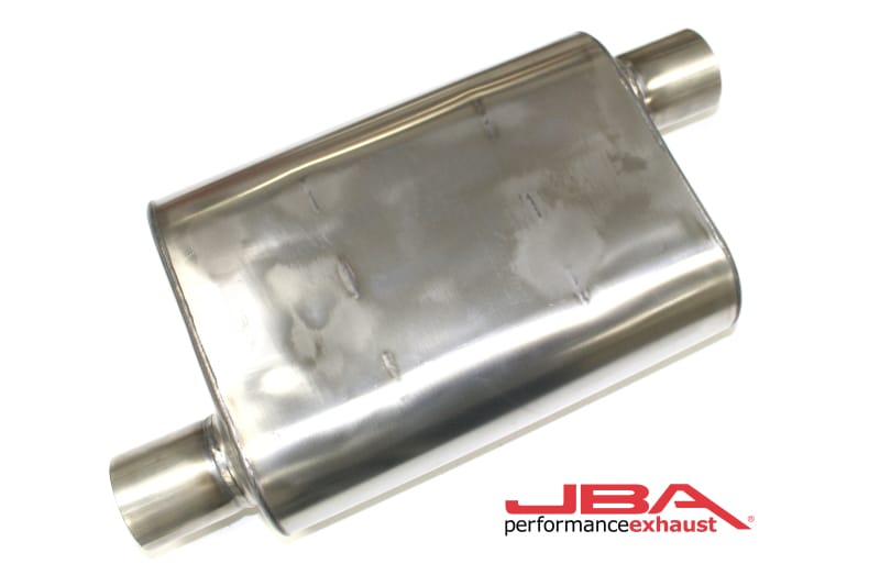 JBA — JBA Universal Chambered Style 304SS Muffler 13x9.75x4 2.5in Inlet Diameter Offset/Offset
Muffler