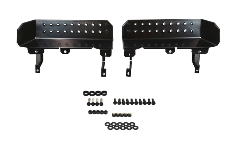 Kentrol — Kentrol 76-95 Jeep CJ7 Wrangler YJ Side Steps Pair - Powdercoat Black
