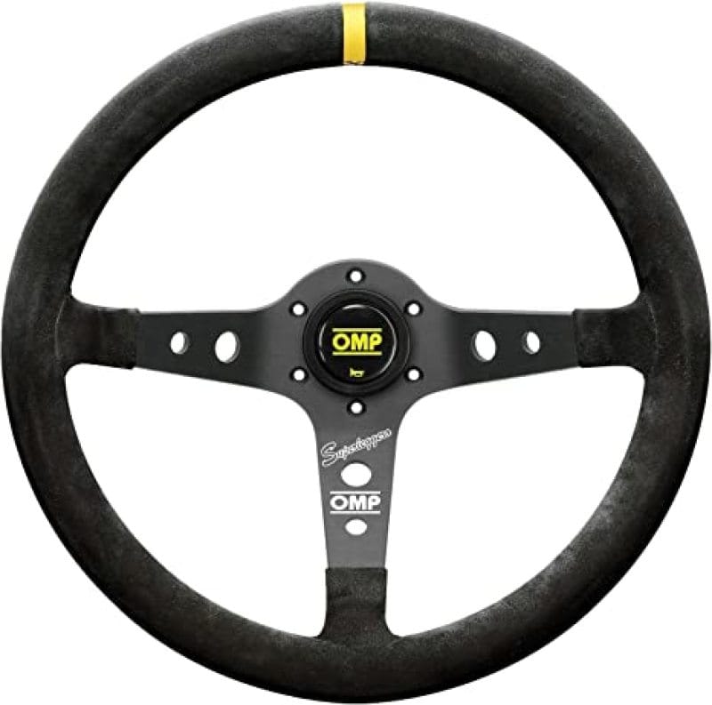 OMP — OMP Corsica SuperleggeroSuede Leather 350mm Diameter Steering Wheel Black