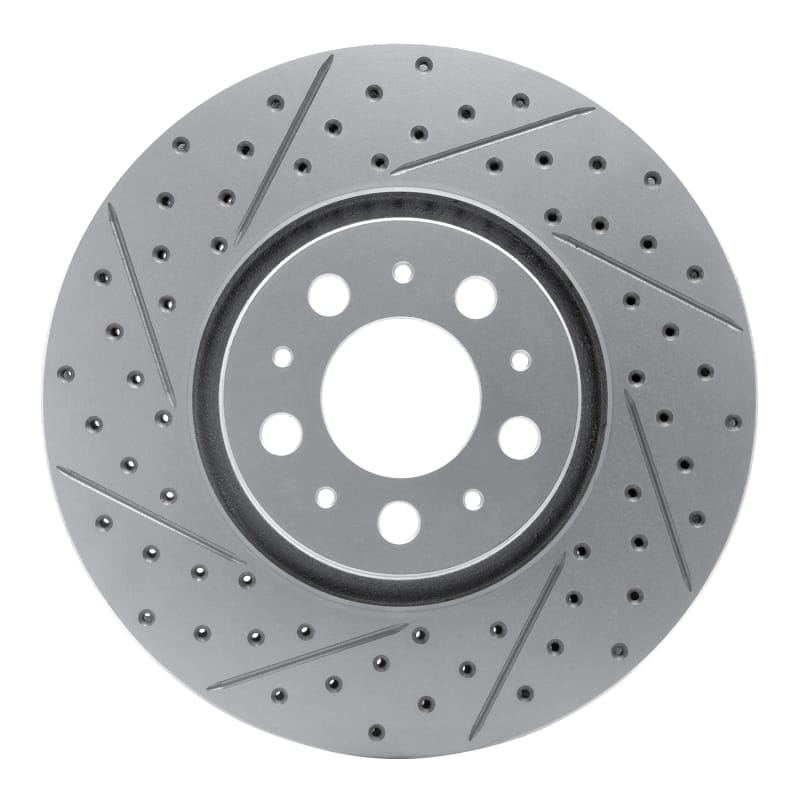 R1 Concepts — R1 03-09 Volvo Xc90 Front Left Drilled & Slotted Geo-Carbon Rotor