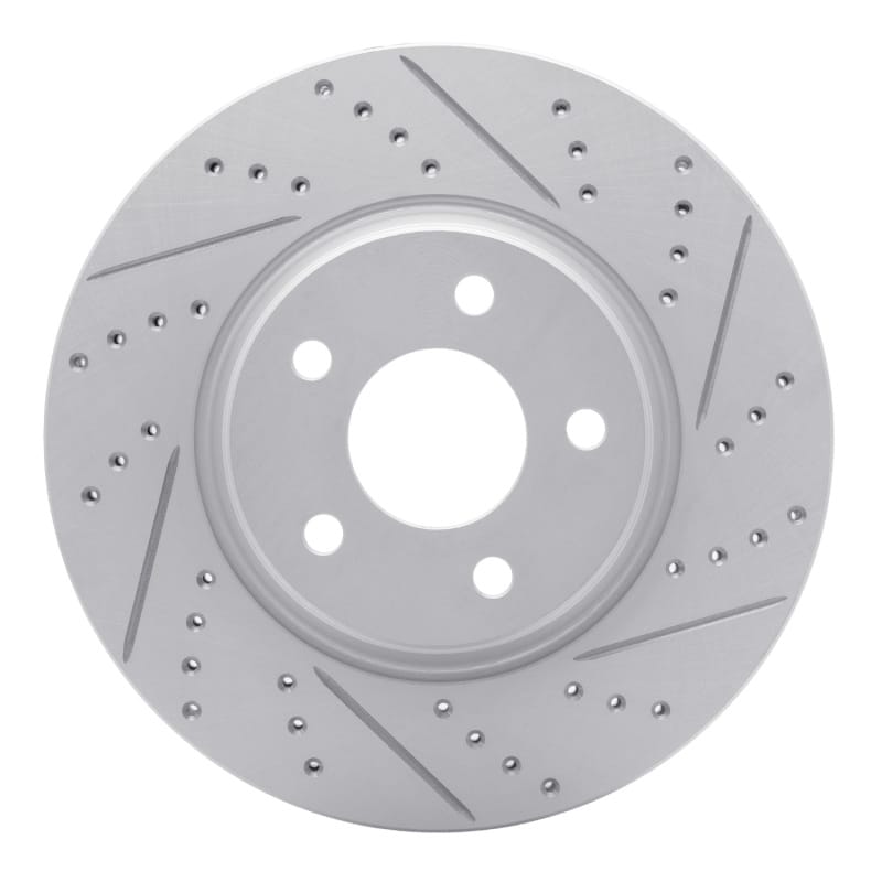 R1 Concepts — R1 04-12 Chevrolet Cobalt Front Right Drilled & Slotted Geo-Carbon Rotor