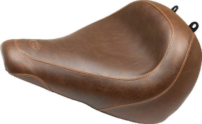 Mustang Motorcycle — Mustang 18-21 Harley Fat Boy Wide Tripper Solo Seat - Brown