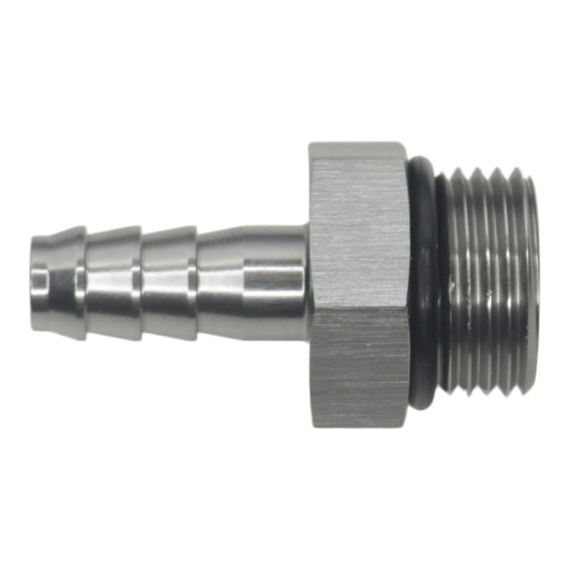DeatschWerks — DeatschWerks 8AN ORB Male to 5/16in Male Triple Barb Fitting (Incl O-Ring) - Anodized DW Titanium
Lines & Fittings