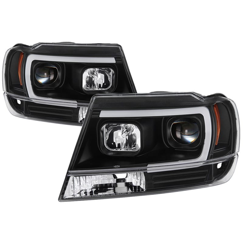 SPYDER — Spyder 99-04 Jeep Grand Cherokee Projector Headlights - Light Bar DRL LED - Black
Head Light Set