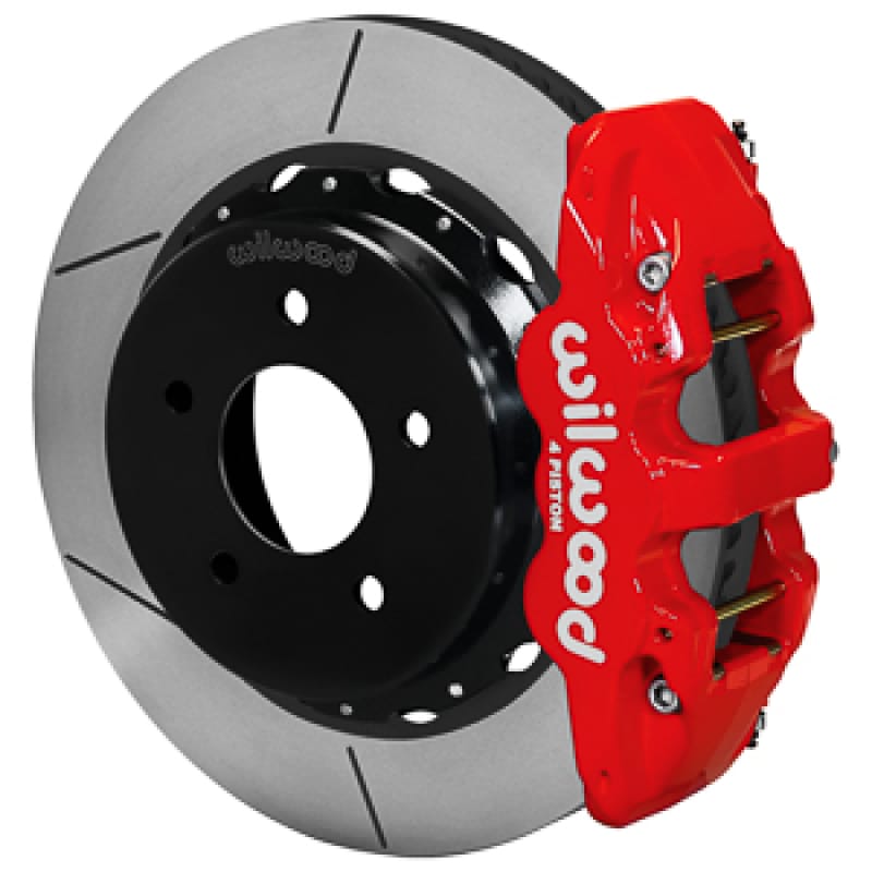 Wilwood — Wilwood 88-98 GM C1500 Aero4 Rear Brake Kit 14in Rotor - Red