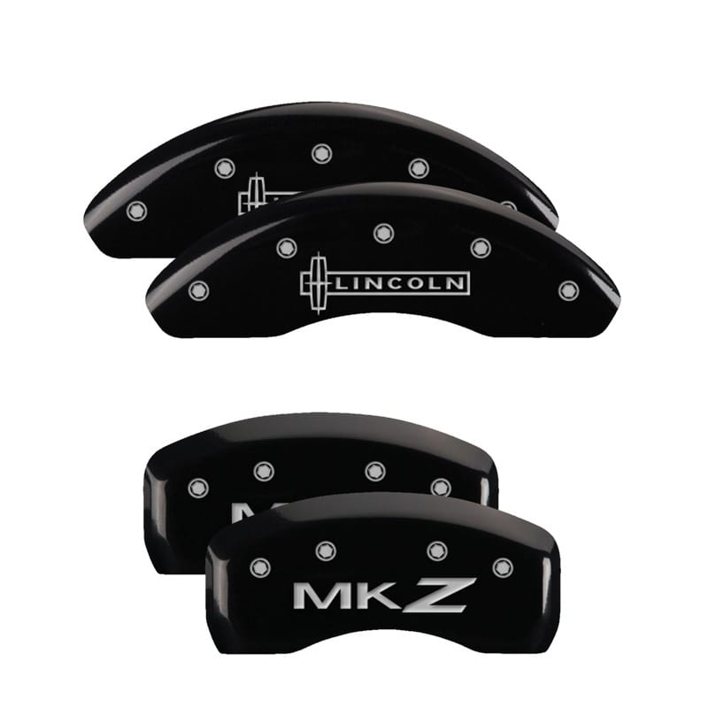 MGP — MGP 4 Caliper Covers Engraved Front Lincoln Engraved Rear MKZ Black finish silver ch
Caliper Covers