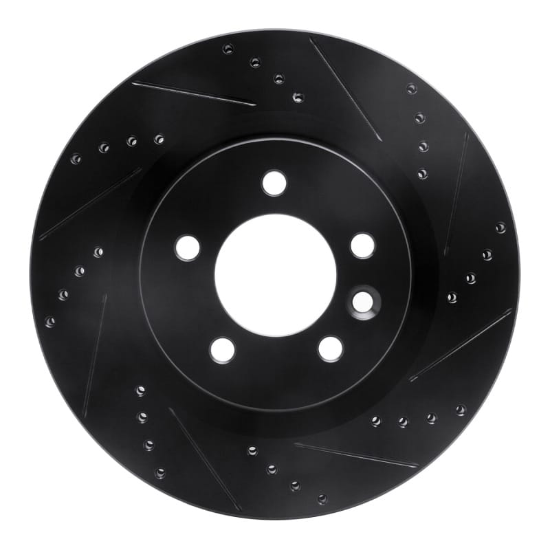 R1 Concepts — R1 05-09 Land Rover LR3 Front Right Drilled & Slotted Black Brake Rotor
R1 Brake Rotor Drill