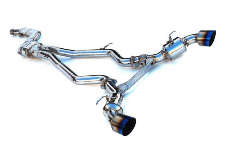 Invidia — Invidia 2019+ Toyota Supra Dual N1 w/ Valve Single Layer Titanium Tip Cat-back Exhaust