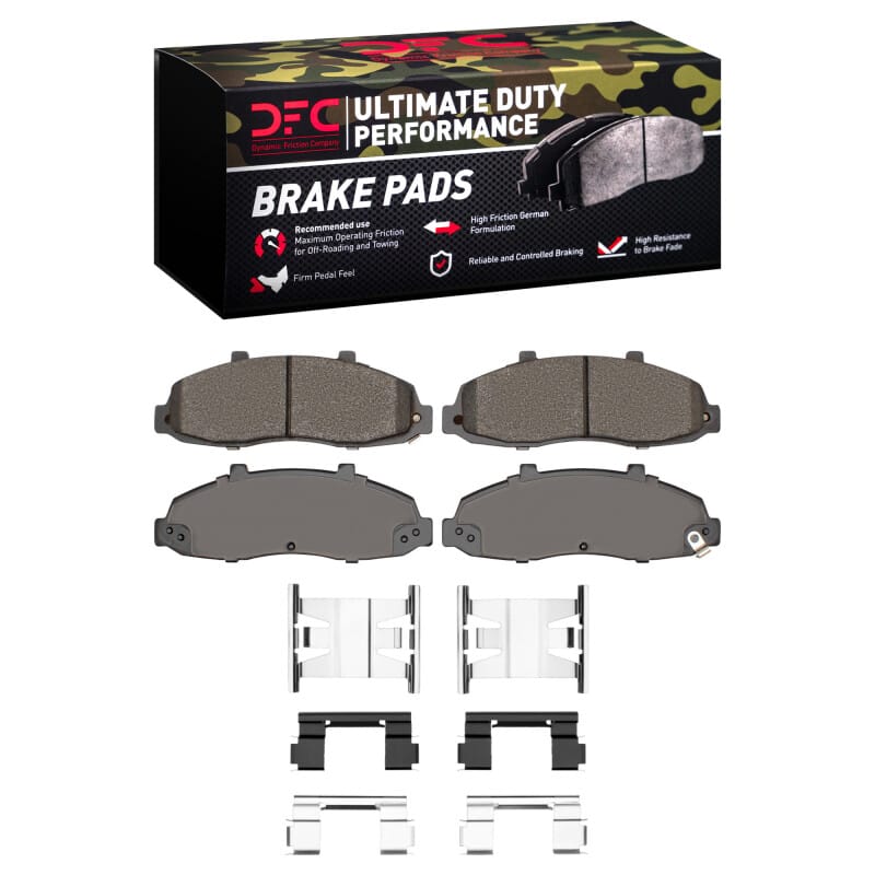DFC — DFC 97-04 Ford F-150 4WD Front Ultimate Duty Performance Brake Pads and Hardware Kit
DFC Brake Pad Set