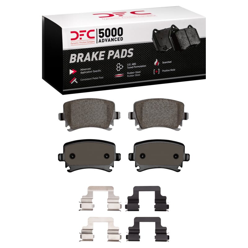 DFC — DFC 06-21 Audi TT Quattro Rear 5000 Advanced Low Metallic Brake Pads and Hardware Kit
DFC Brake Pad Set