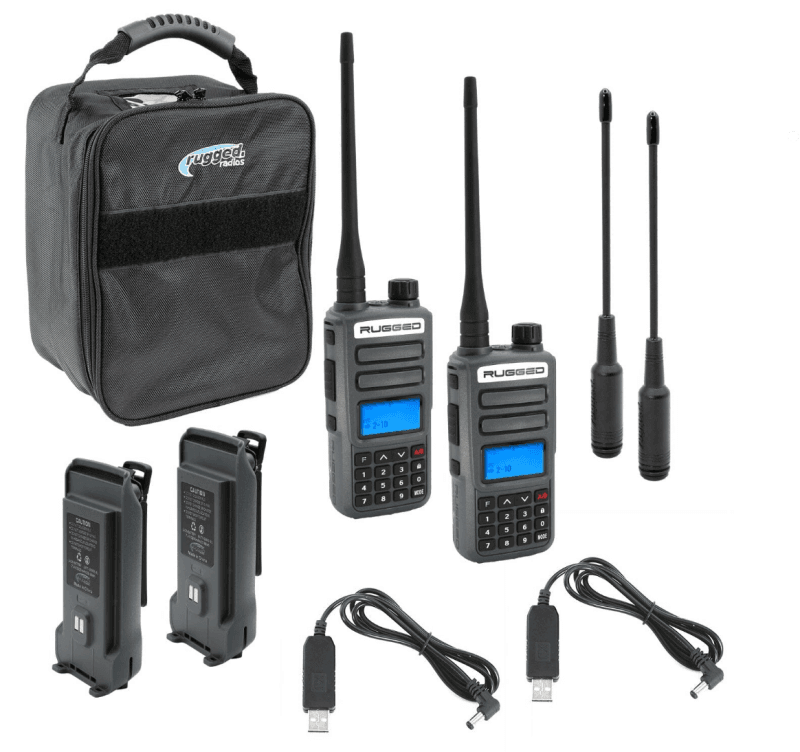 Rugged Radios — Rugged Radios ADVENTURE PACK - GMR2 PLUS - GMRS / FRS Two Way Handheld Radios with Accessories