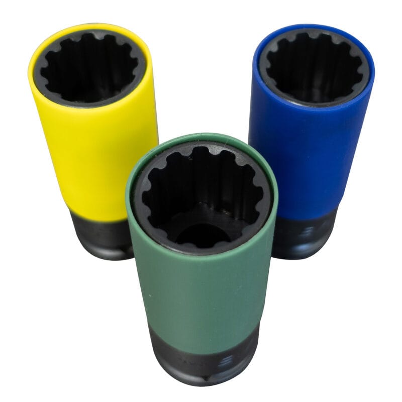 Counteract — Counteract Socket Pro 6 Way Socket 3pc Set - 22mm, 7/8in, 15/16in - 1/2in Drive